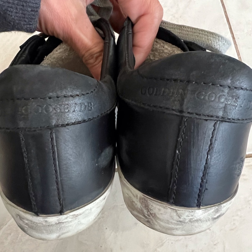 Golden Goose Black Perforated Superstars, size 35/5 star ⭐️ - Picture 7 of 12